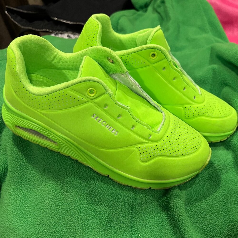 Sketchers Uno - Night Shades - Lime - Size 7.5
